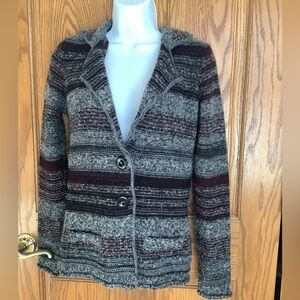 Made in Italy, wool blend, button sweater/blazer Small